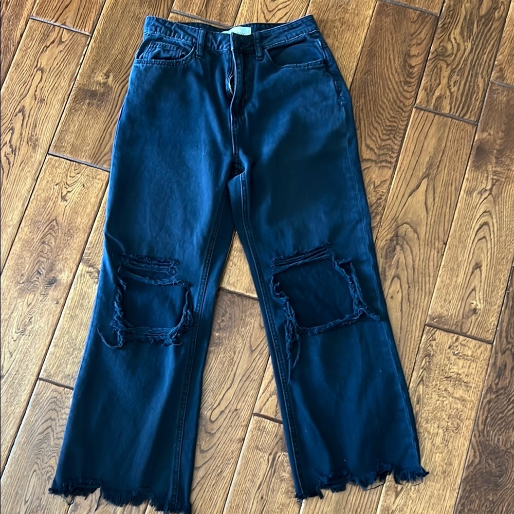 Distressed Vervet Black Women's Jeans size 25